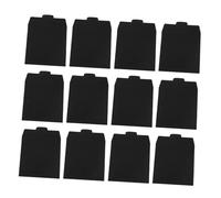 SMASOLO 12pcs Black Cardboard CD Dvd Sleeves Disc Holder Storage Envelopes Document Organizer Pouch for Wedding Card and Media Storage