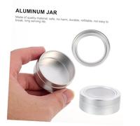 SMASOLO 12Pcs Empty Aluminum Jars Small Refillable Candle Containers Portable Storage Bottles for Nail Sequins Beads Travel Cosmetic Accessories