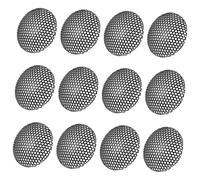 SMASOLO 12pcs Microphone Protection Nets Iron Mesh Cover Speaker Grill Decorative Circles Thickened Crash DIY Speaker and Mic Protection