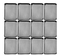 SMASOLO 12pcs Reusable Mesh Filter Media Bags for Aquarium Fish Tank Fine Mesh Aquarium Filter Bags for Filtration and Cleaning