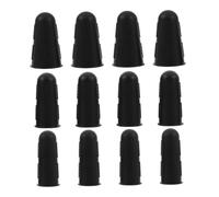 SMASOLO 12pcs Silicone Finger Covers for Cooking Reusable Finger Sleeves Protectors Heat Resistant Caps for Baking Sewing Crafting Handle Covers