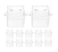SMASOLO 12pcs Transparent Insect Observation Magnifier Jars Bug Viewing Boxes for Science Exploration Educational Research and Outdoor Use