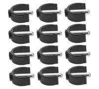 SMASOLO 12Pcs Walking Stick Accessories Non Slip C Clamp Pin Locks for Canes Secure Holder Clips for Indoor Outdoor Mobility Needs