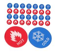 SMASOLO 15 Pairs Bathroom Water Heater Logo Did You Wash Your Hands Sign Shower Temperature Indicator Cold Transfer Stickers Hot Cold Indicator Faucet Label Restaurant Signs Acrylic