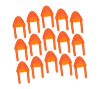 SMASOLO 150pcs Plastic Fake Chick Beak DIY Accessories for Animal Crafts Realistic Orange Bird Mouth Inserts for Stuffed Chicken Party Decorations and Handmade Doll Supplies