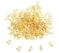SMASOLO 150pcs Zinc Alloy Epoxy Resin Music Notes Fillers for Jewelry Making Lightweight Musical Charms Classic Note Shapes for DIY Crafts and Nail Art Decoration