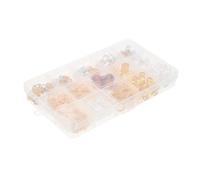 SMASOLO 169pcs Alloy Dreadlock Tube Hair Accessories for Braids Large Printed Wooden Beads with Hollow Flower Hair Rings