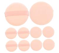 SMASOLO 16pcs Cotton Powder Puff for Face Makeup Soft Velour Loose Powder Cushions with Fine Stitching Washable Makeup Applicators for Precise Application and Portable Use