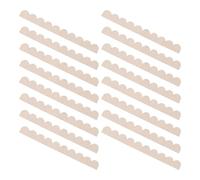 SMASOLO 16pcs Decorative Wooden Scalloped Trims DIY Scalloped Edge Trim Beige Unfinished Wood with Safe Smooth Finish Versatile Application for Living Area and Studies