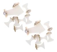 SMASOLO 16pcs Silicone Toe Separators for Pedicure with Slip Design Soft Comfortable Dividers for Manicure and Nail Polish Elegant Rhinestone and Pearl Decorated Foot Spacers for Smooth