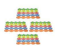 SMASOLO 180pcs Golf Ball Position Markers Set round Plastic Discs Yellow Blue Red Green Orange for Golf and Baseball Ball Alignment Marking Tools for Practice