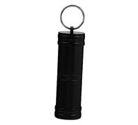 SMASOLO 1Pc Aluminum Alloy Pill Case Portable Keychain Holder for Travel Outdoor Emergency Storage Tank Compact Organizer for Pills Capsules and Essentials
