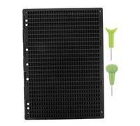 SMASOLO 1Set Rows Braille Learning Tool with Stylus for Blind Students Schools and Libraries Accessible Communication
