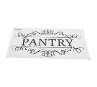 SMASOLO 1sheet Pantry Wall Decal Removable Sticker for Storage Room Decoration Sleek Design for Home and Commercial Use and Easy to Clean for Pantry Door Sign