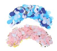 SMASOLO 2 Pack Colorful Round Paper Confetti for Weddings and Parties Lightweight Glittery Balloon Inserts DIY Craft Decorations for Birthdays Anniversaries and Holiday Celebrations