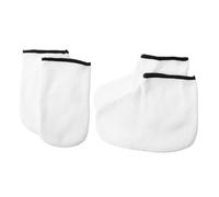 SMASOLO 2 Pairs Paraffin Wax Hand and Feet Gloves and Socks for Spa Therapy Reusable Moisturizing Exfoliating Covers Suitable for Professional Salon and Home Use