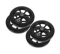 SMASOLO 2 Pairs Solid Front Wheelchair Wheels Replacement Anti-Slip Castor Rollers for Elderly Mobility Aids Walker and Shopping Cart Accessories