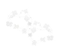 SMASOLO 2 Pcs White Flower-Shaped Wedding Headbands for Bride, Romantic Decorative Hairbands with Delicate Floral Design, Bridal Hair Accessories for Wedding Ceremony