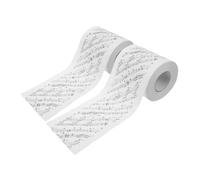 SMASOLO 2 Rolls Soft Musical Notes Toilet Paper Roll for Bathroom Music Lovers Unique Themed Tissue for Home Studio
