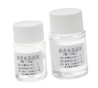 SMASOLO 2 Sets Two Part Epoxy Resin Glue Kit High Gloss Ab Casting Resin for DIY Craft Yellowing Crystal Glue for Art and Jewelry Making