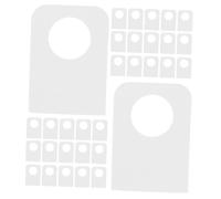 SMASOLO 2000pcs White Self Adhesive Hang Tabs with Slot Hole for Retail Display Heavy Duty Plastic Hooks for Easy Installation Removal for Office and Home Organization