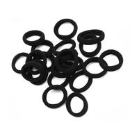 SMASOLO 200pcs Black Elastic Hair Ties Rubber Bands for Adults Ponytail Holders with High Stretch for Curly Long Short Hair Elastics for Sports and Daily Styling