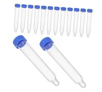 SMASOLO 200PCS Plastic Sample Tubes with Screw Caps for Laboratory Sediment Analysis Single-use Medical Test for Routine Clinical Diagnostics