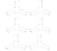 SMASOLO 200pcs Rimless Eyeglasses Buckle Dual Plug Repair Tool Moisture-Resistant Non-Slip Soft Fitting Accessories for Spectacles Frame Installation and Maintenance