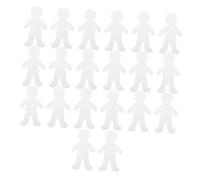 SMASOLO 20pcs Blank Cardboard Human Figures for Boy Girl Craft Projects Drawing Cutouts for Classroom Decor Graffiti Dolls Art Supplies for Home and Kindergarten Activities