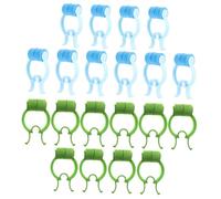 SMASOLO 20Pcs Epistaxis Care Nose Clips Portable Nasal Stopper Clips for Nosebleeds and Breathing Training Lightweight Design Suitable for Nose Types Blue and Green