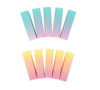 SMASOLO 20pcs Gradient Nail Buffer Blocks Set - Blue Purple Pink Yellow Sponge Files - 4-Sided Multifaceted Buffing Blocks for Manicure Pedicure Natural Nails at Home and Salon