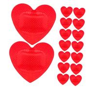SMASOLO 20pcs Heart Shaped Bandages for Breathable Patches with Air-Permeable Dirt-Resistant Adhesive Plasters for Skin Care and Fast Healing