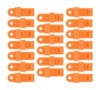 SMASOLO 20pcs Heavy Duty Outdoor Tent Clips with Windproof Waterproof Design, Yellow Awning Tarp Tie down Clamps for Camping, Caravan, Rv and Outdoor Shelter Accessories