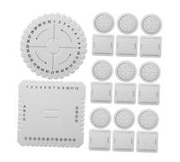 SMASOLO 20pcs Kumihimo Braiding Disk Slots DIY Bracelet Weaving Board for Beginners Macrame Cord Craft Projects