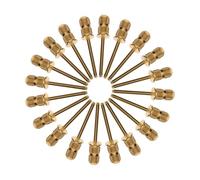 SMASOLO 20pcs Nail Drill Bits Manicure File Bit Carbide Cuticle Electric Nail Drill Heads Gold and Dead Skin Removal