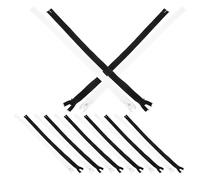 SMASOLO 20pcs Nylon Hidden Zippers Set 46cm Closed-End Invisible Sewing Zippers for Garment Dressmaking Pillow Crafting and DIY Repairs, Black and White