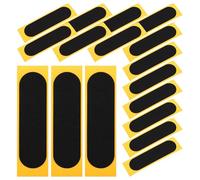 SMASOLO 20pcs Precut Fingerboard Foam Grip Tape 28x100mm Nonslip Black Foam Stickers with Rounded Corners for Finger Skateboard Tricks and Training