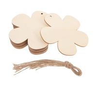 SMASOLO 20pcs Rustic Wooden Flower Cutouts Unpainted Wood Shapes for DIY Crafts Home Decor and Holiday Presents Sturdy Natural Wood Slices for Easy Painting and Assembly
