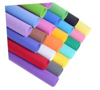 SMASOLO 20pcs Thick EVA Craft Sheets Mixed Colors Flexible Handmade Sponge Paper DIY Handcraft Materials for Scrapbooking Flower Background Cardboard Decor Random Color
