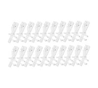 SMASOLO 20Pcs Transparent Plastic Valance Clips for Blinds Replacement Use Window Valance Clamps for Offices Hotels Restaurants and Home