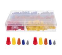 SMASOLO 220Pcs Wire Connectors Kit with Spring Insert Nuts, Insulated Screw Terminal Caps for Quick Electrical Wire Connection, Wire-To-Wire Connectors for Circuit Repairs and Control