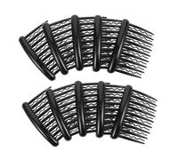 SMASOLO 24pcs Vintage Plastic Hair Side Combs with Straight Teeth Wave and Straight Teeth Twist Clips for Fine Thin Hair Bridal Wedding Veil Combs Lightweight Portable Accessories for