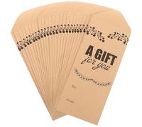 SMASOLO 25pcs Kraft Paper Envelopes for Greeting Cards, Money, and Presents, Blank Writable Rustic Envelopes for Invitations, Budget, and Small Cash Storage, Suitable for New Year