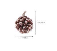 SMASOLO 25pcs White Tipped Pine Cones Decor Snow Dipped Christmas Tree Ornaments for Wreaths Crafts Winter Home Decoration Reusable Pinecone Accents for Holiday Party and Wedding