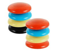 SMASOLO 27Pcs 32Mm Soccer Magnets Replacement Set for Magnetic Whiteboard - Football Tactical Board Accessories with Red, Blue, Yellow, and Black Markers - Coaching and Office Strategy Use