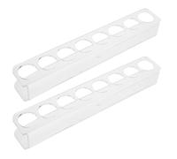 SMASOLO 2Pcs 8-Slot Acrylic Vial Organizer for Refrigerator, Peptide Storage Holder Fridge Case, Small Vial Display Rack for Household and Kitchen Use