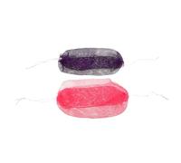 SMASOLO 2pcs African Exfoliating Net Sponge for Shower Long Stretchy Back Scrubber with Rich Lather Body Washcloth for Deep Cleansing and Skin Smoothing Modern Color Design for Sauna Bath