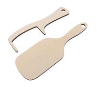 SMASOLO 2pcs Bald Man Hair Comb and Brush Set, Smooth Wooden Scalp Massager and Funny Grooming Tool, Novelty Gift for Bald Men and Thinning Hair Care