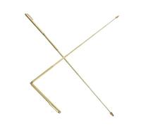 SMASOLO 2pcs Brass Dragon-seeking Ruler Probe Rod Outdoor Dowsing Rods Copper Detecting Rod Water Divining Rods Detecting Ruler Divining Accessories Copper Alloy Golden