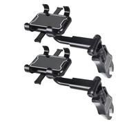 SMASOLO 2Pcs Car Rearview Mirror Phone Mount Clip Holder, Multi-Function Rotatable Vehicle Cellphone Cradle Stand for Truck and Automobile Interior, Reusable Car Phone Holder Accessory